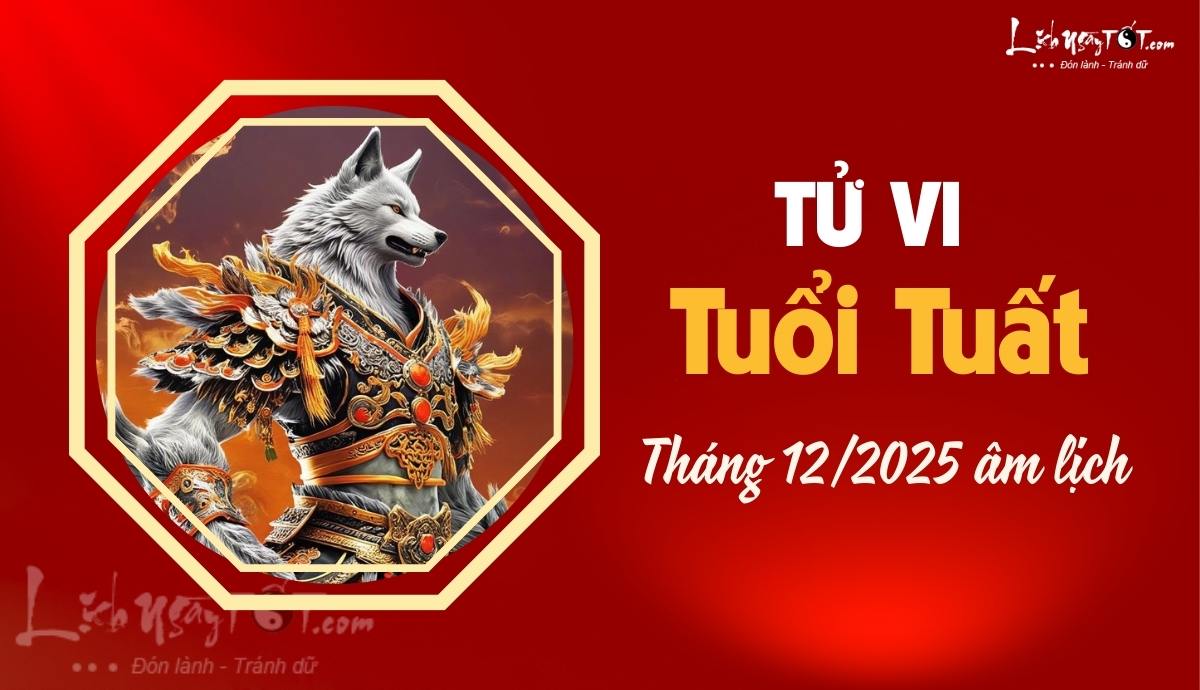 Tu vi thang 12/2025 tuoi Tuat am lich