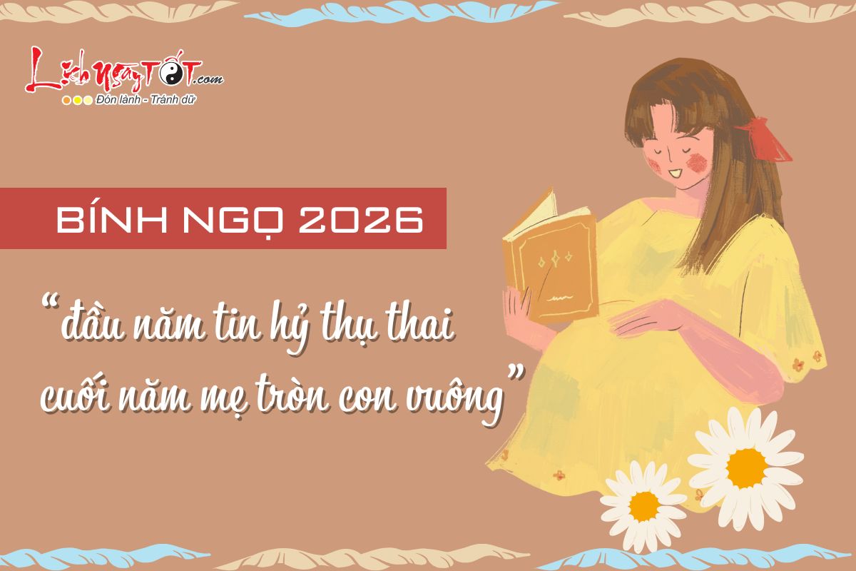 Top con giáp nữ dễ sinh con năm 2026 Top con giap nu de sinh con nam 2026