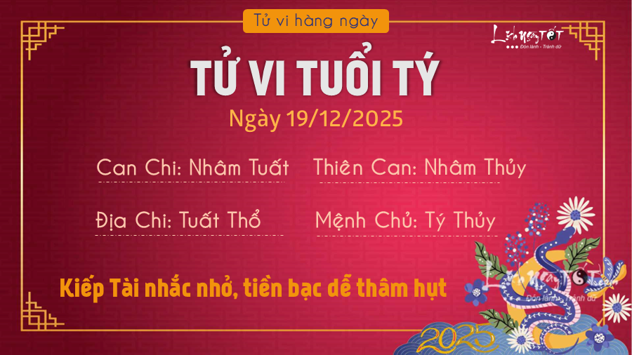Tu vi hang ngay 19122025 - Ty