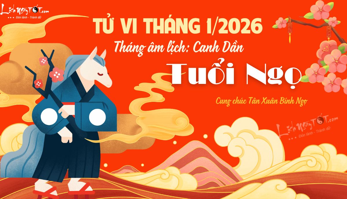 Tu vi thang 1/2026 tuoi Ngo am lich
