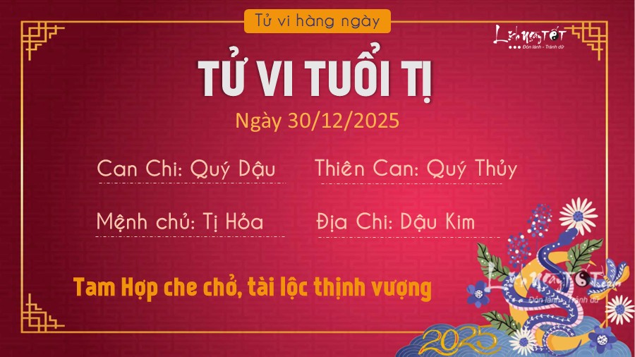6 Tu vi hang ngay 30-12-2025 - Ti