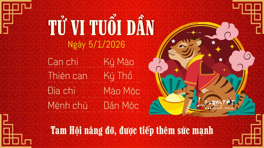 3 Tu vi hang ngay 5-1-2026 - Dan