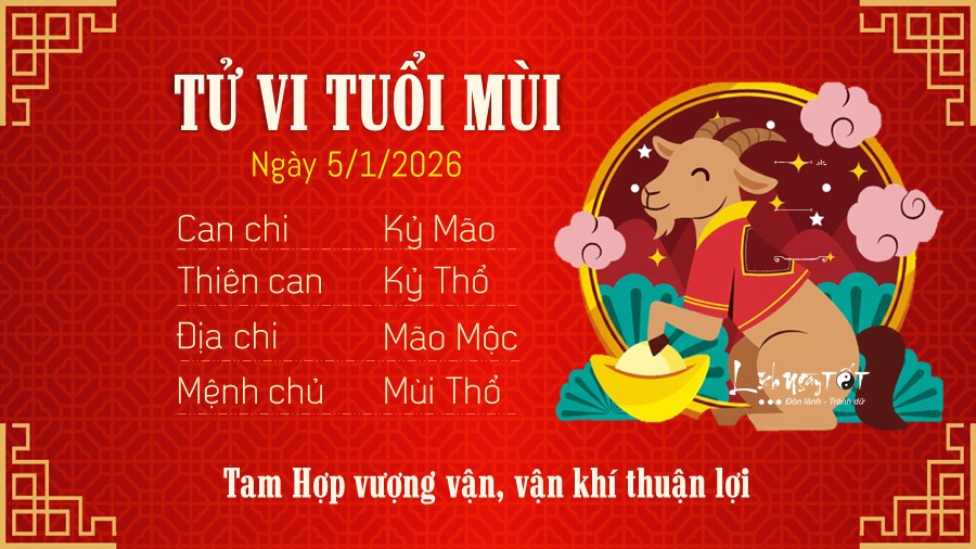 8 Tu vi hang ngay 5-1-2026 - Mui