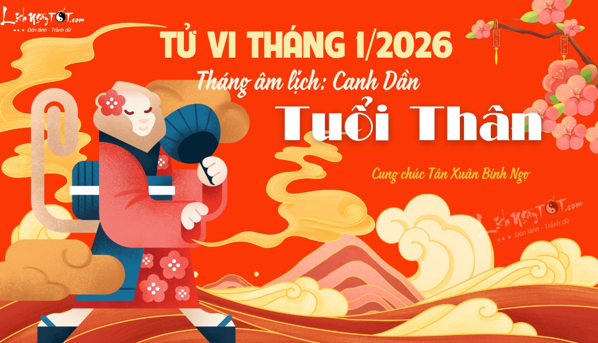 Tu vi thang 1-2026 tuoi Than am lich