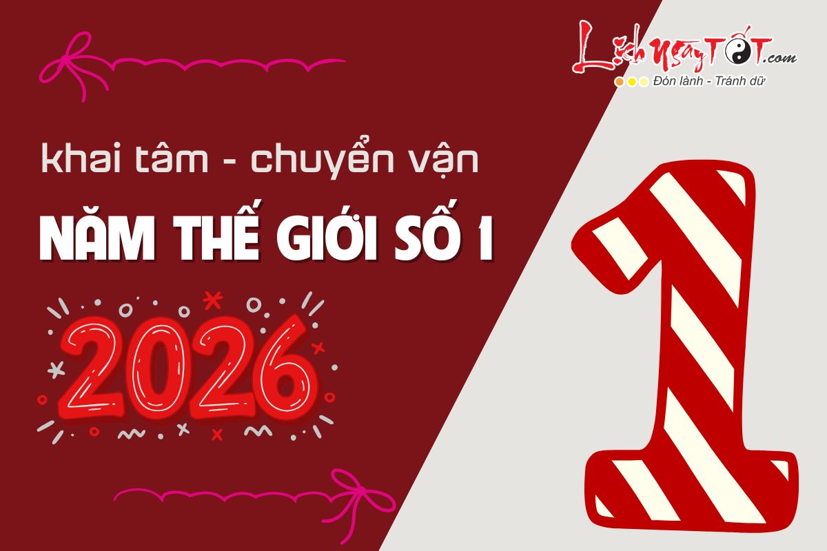 Phương pháp khai tâm chuyển vận ngày 1/1/2026 Phuong phap khai tam chuyen van ngay 1/1/2026