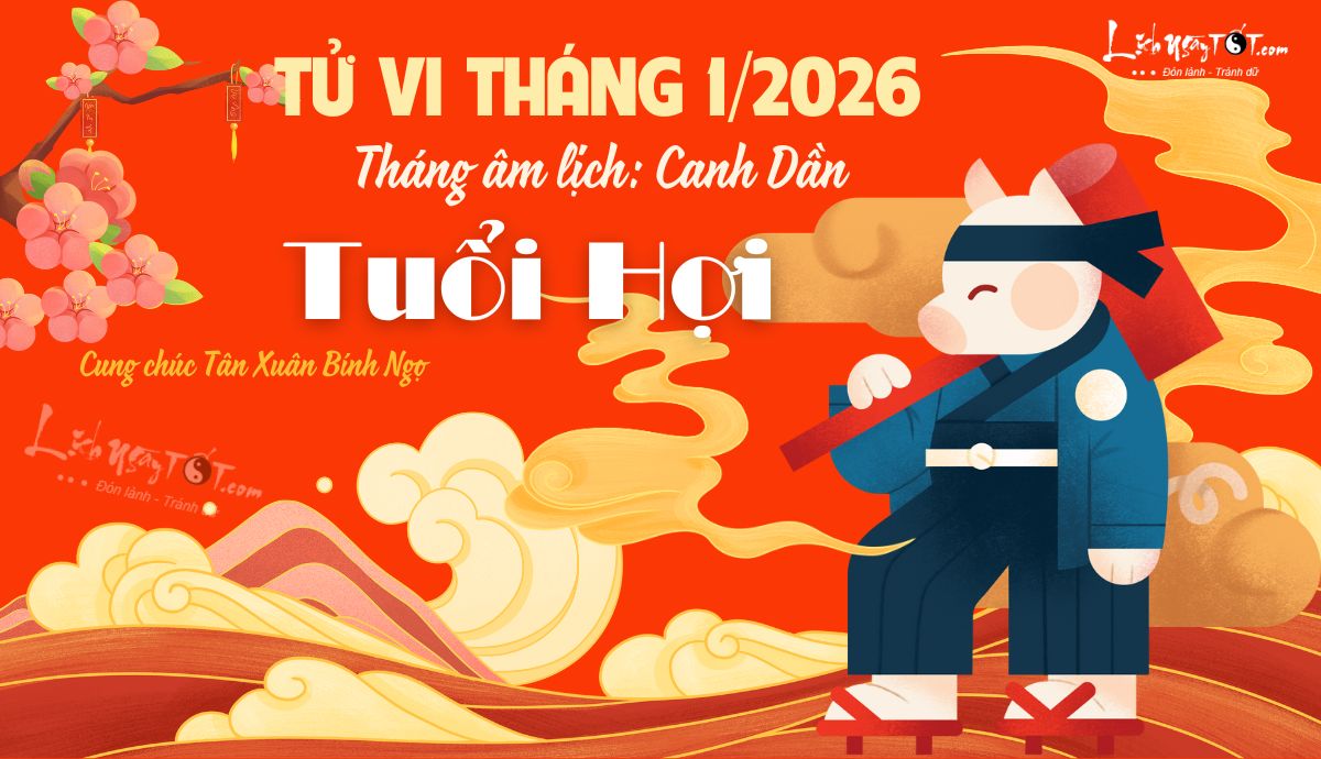 Tu vi thang 1-2026 tuoi Hoi am lich Tu vi thang 1-2026 tuoi Hoi am lich