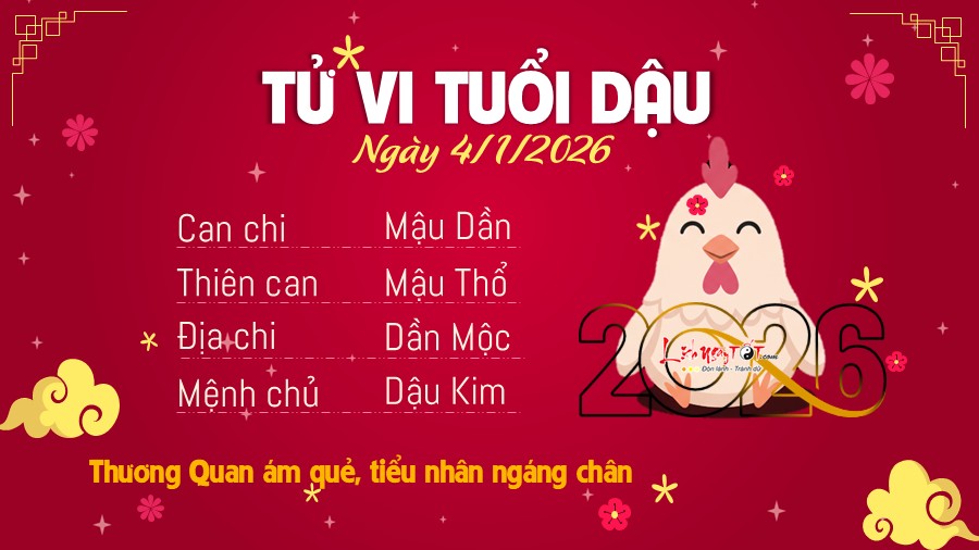 Tu vi hang ngay 4/1/2026 cua Dau