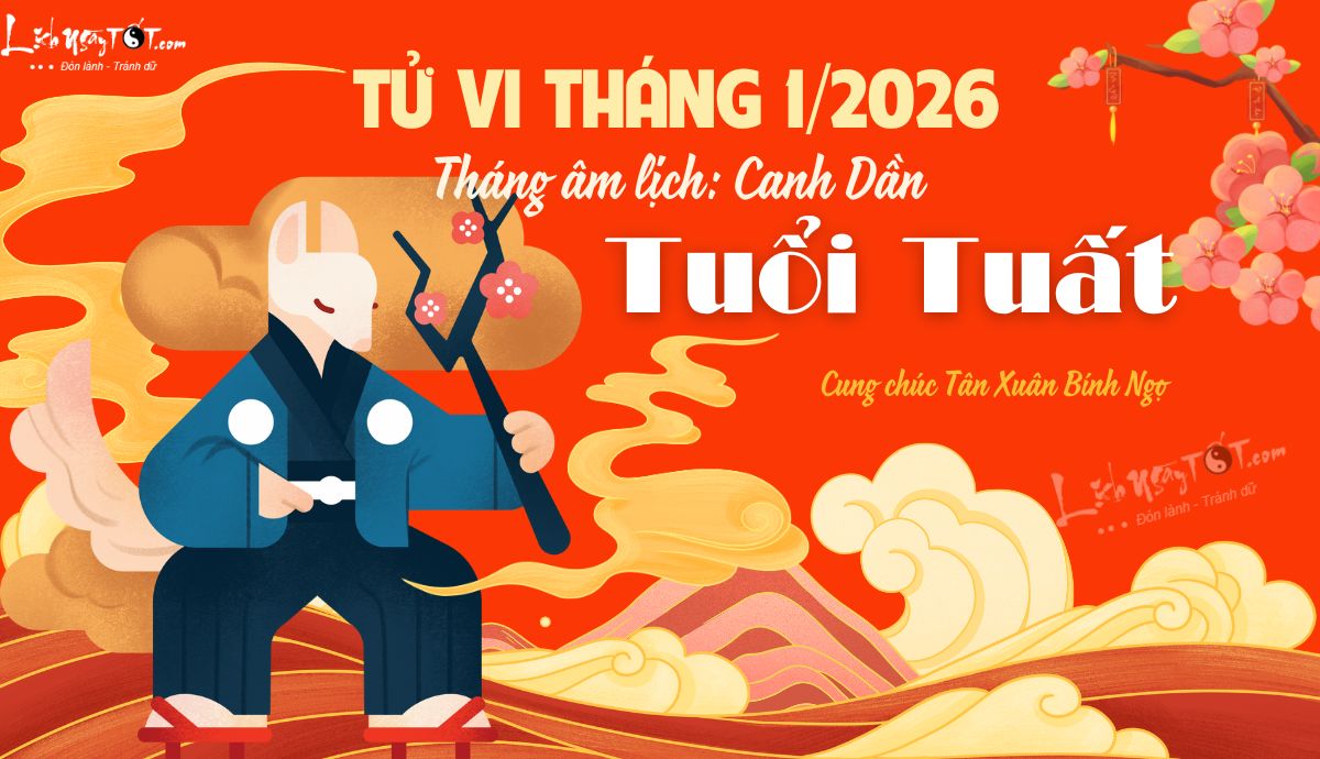 Tu vi thang 1-2026 tuoi Tuat am lich