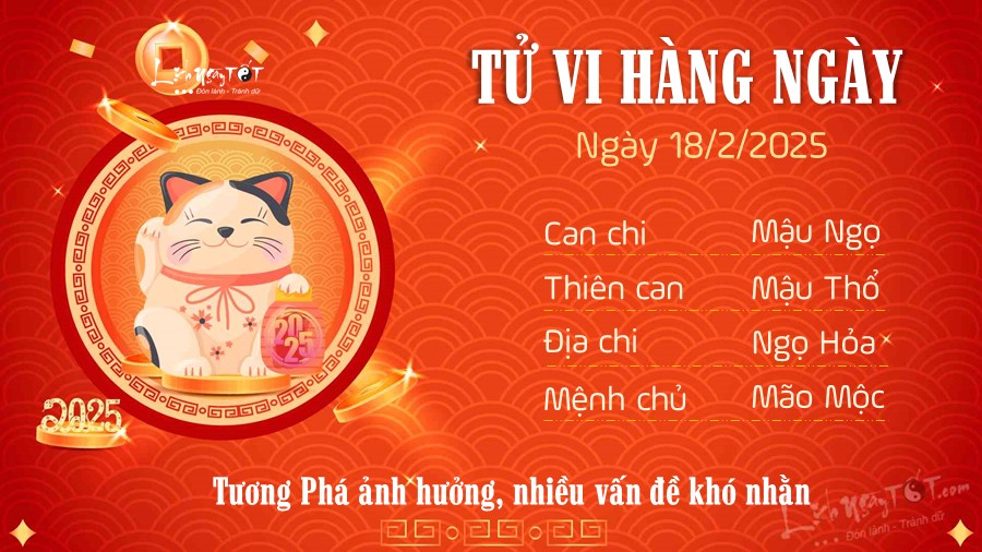 4 Tu vi hang ngay 18-2-2025 - Tuoi Mao