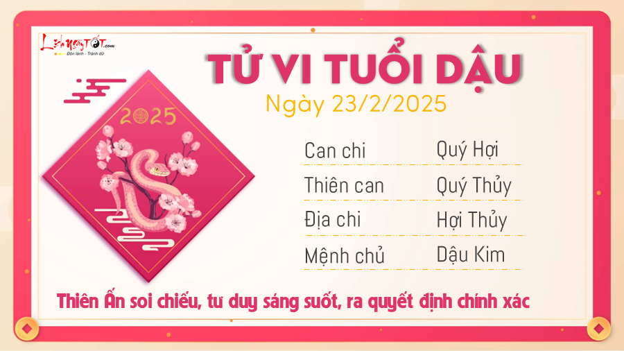 Tu vi hang ngay 23022025 - Dau