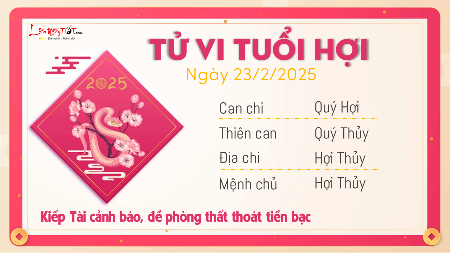 Tu vi hang ngay 23022025 - Hoi