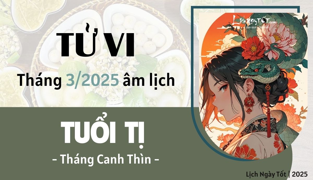 Tu vi thang 3/2025 tuoi Ti am lich