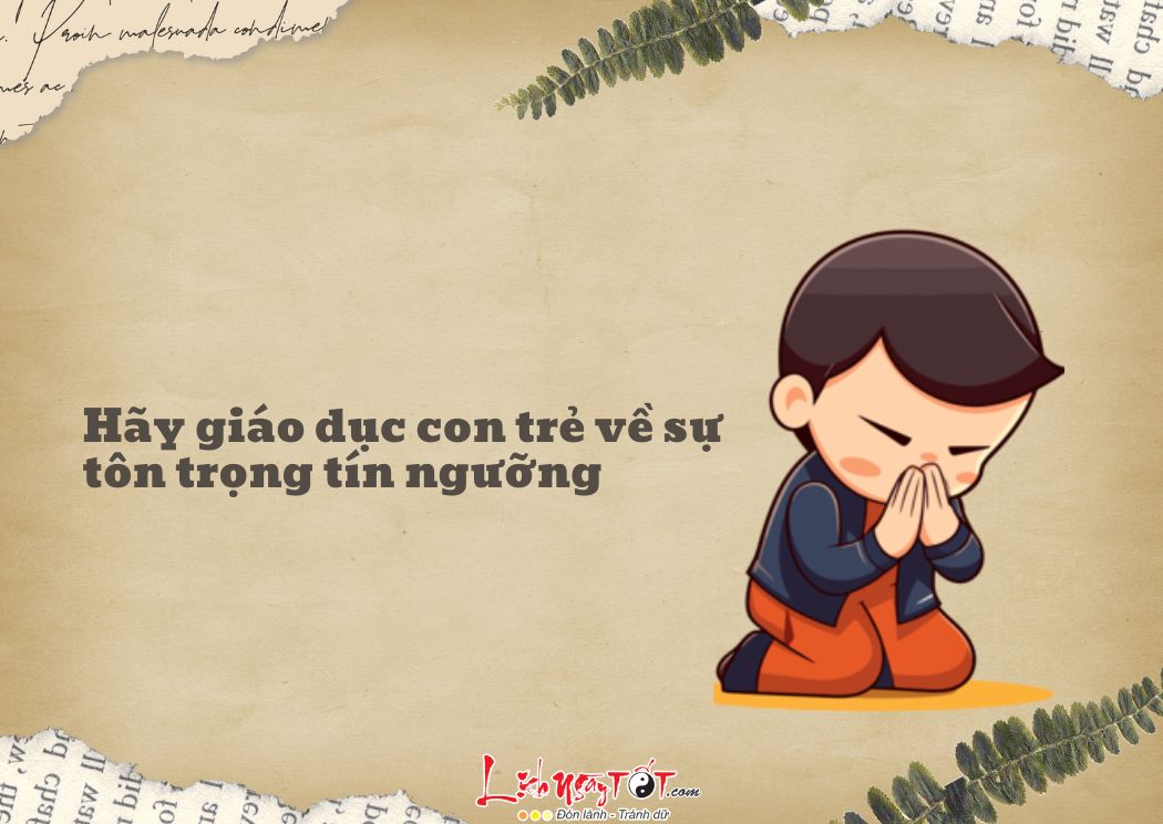 nen giao duc con tre ve tin nguong