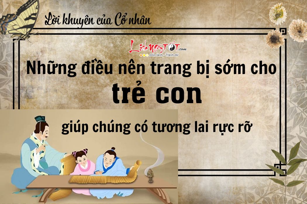 Nen trang bi cho con tre nhung dieu nay