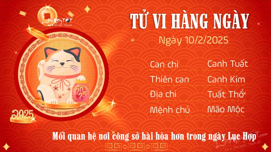 Tu vi hang ngay 10/2/2025 cua 12 con giap - Mao