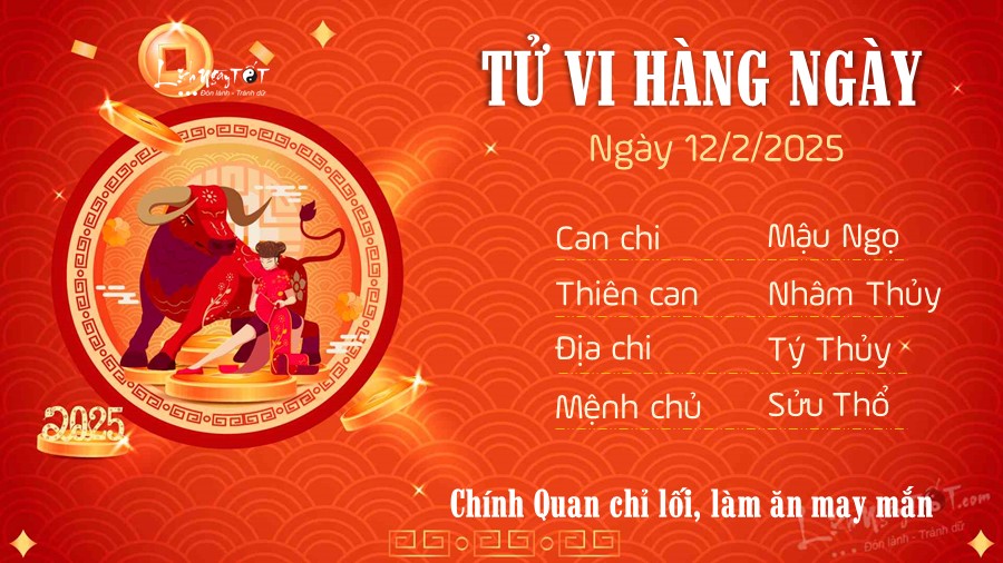 Tu vi hang ngay 12/2/2025 - Suu