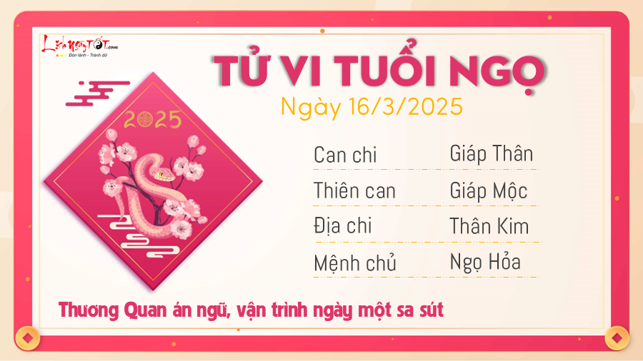 Tu vi hang ngay 16032025 - Ngo