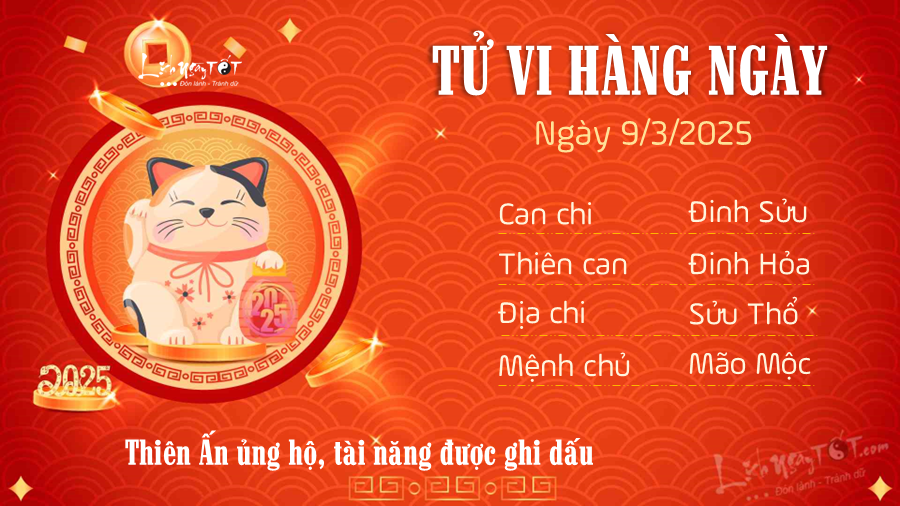 Tu vi hang ngay 09032025 - Mao