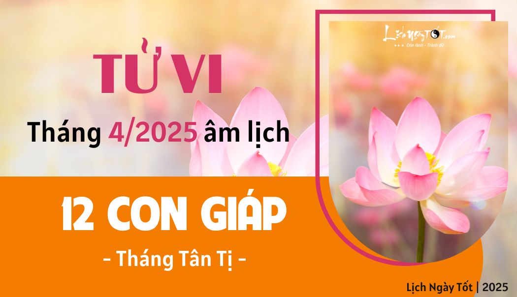 Tu vi thang 4/2025 cua 12 con giap am lich