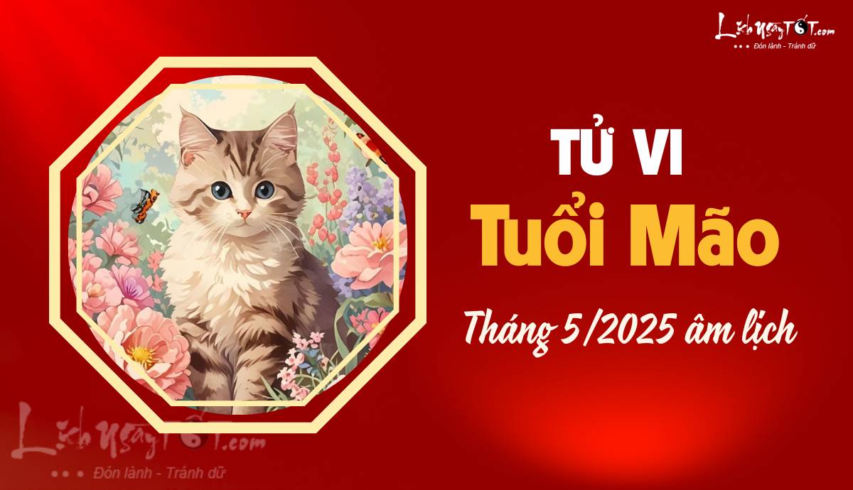 Tu vi thang 5/2025 tuoi Mao am lich