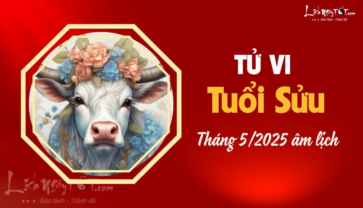 Tu vi thang 5/2025 tuoi Suu am lich