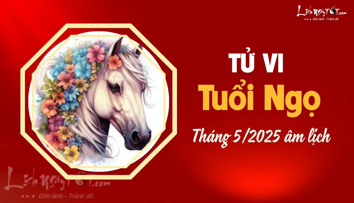 Tu vi thang 5/2025 tuoi Ngo am lich