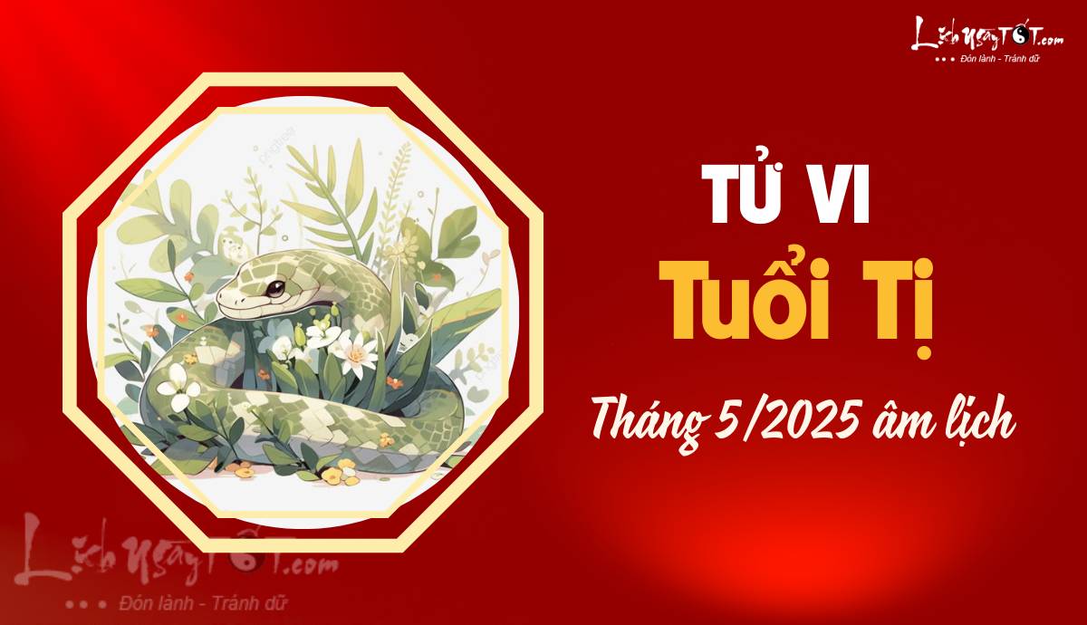 Tu vi thang 5/2025 tuoi Ti am lich