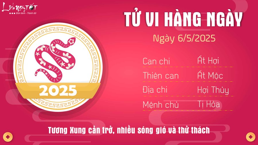 6 Tu vi hang ngay 6-5-2025 - Tuoi Ti
