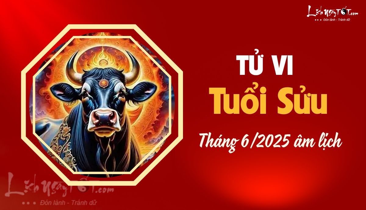 Tu vi thang 6/2025 tuoi Suu am lich
