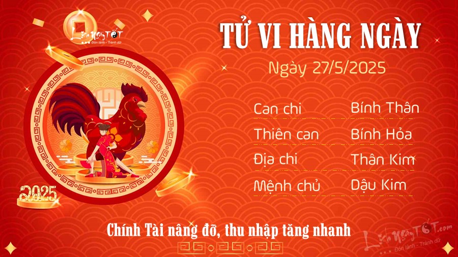 10 Tu vi hang ngay 27-5-2025 - Tuoi dau