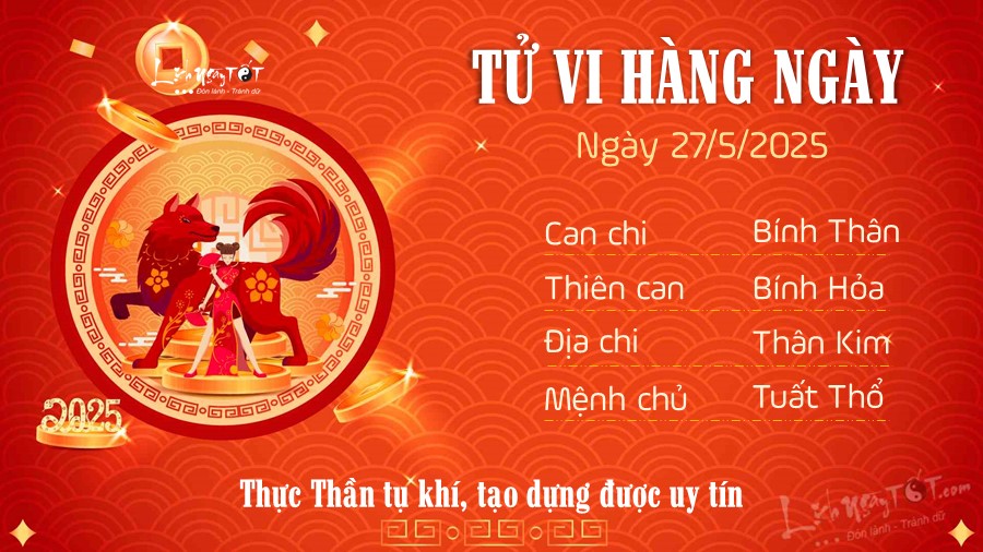 11 Tu vi hang ngay 27-5-2025 - Tuoi Tuat