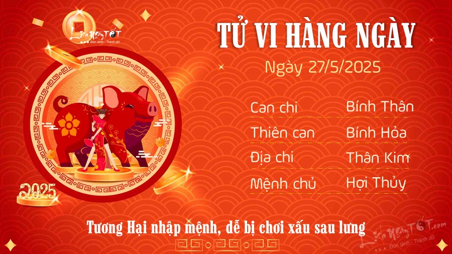 12 Tu vi hang ngay 27-5-2025 - Tuoi Hoi