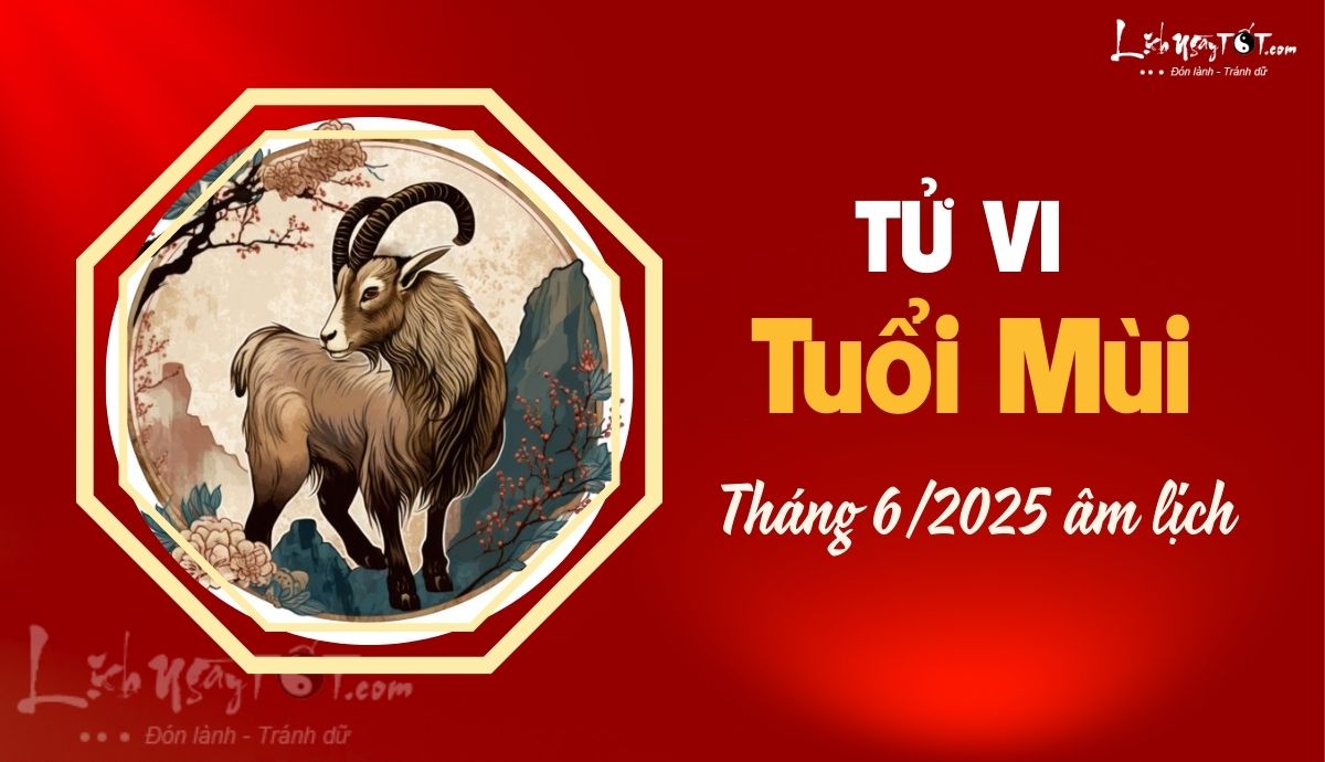 Tu vi thang 6/2025 tuoi Mui am lich
