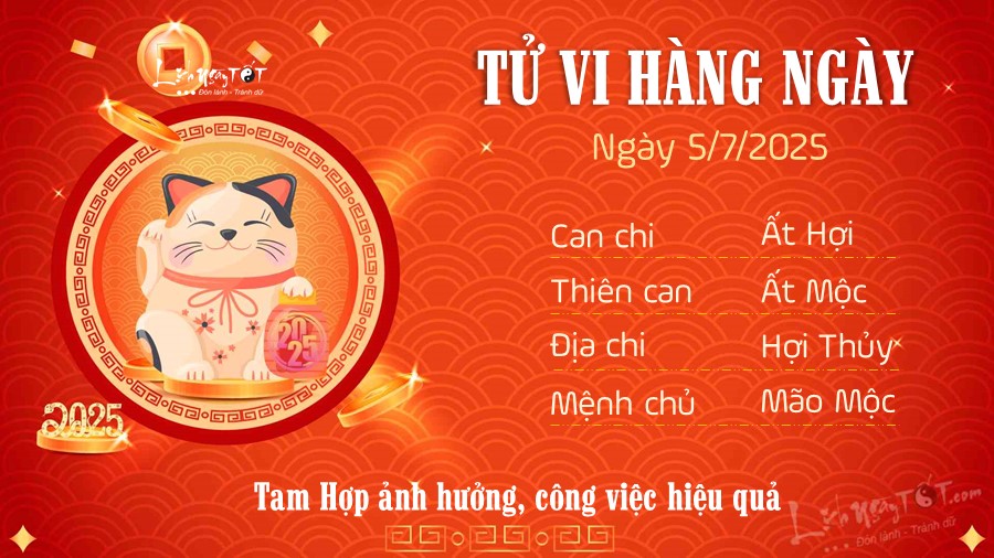 4 Tu vi hang ngay 5-7-2025 - Mao