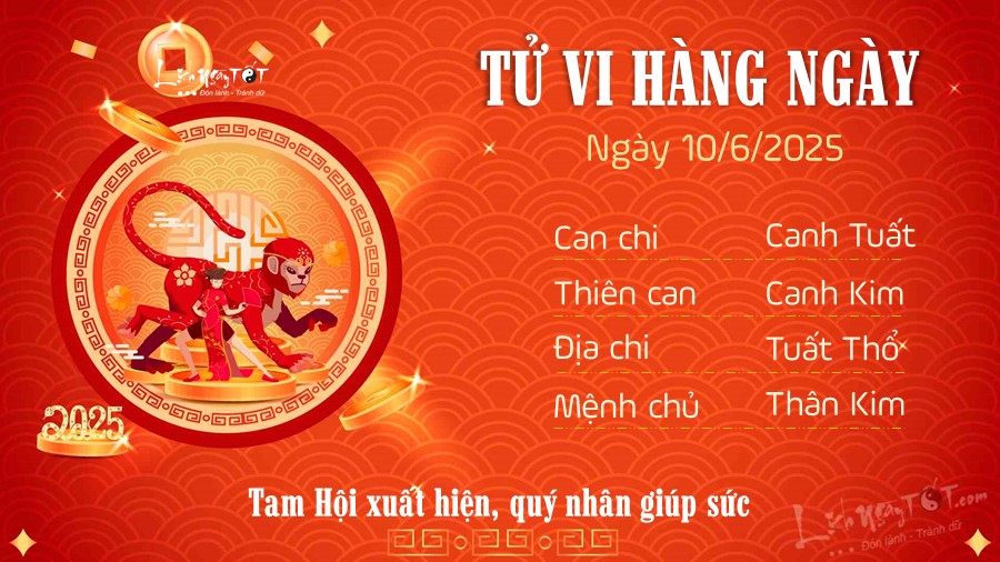 9 Tu vi hang ngay 10-6-2025 - Than