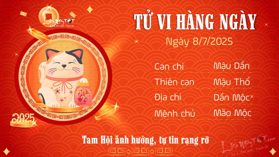 4 Tu vi hang ngay 8-7-2025 - Mao