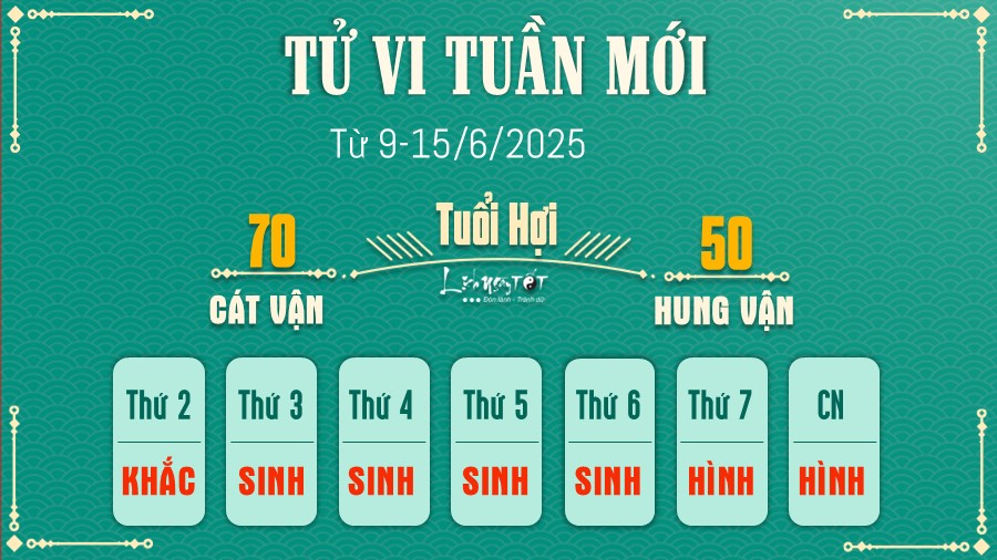 Tu vi tuan moi cua 12 con giap 9-15/6/2025 - Hoi
