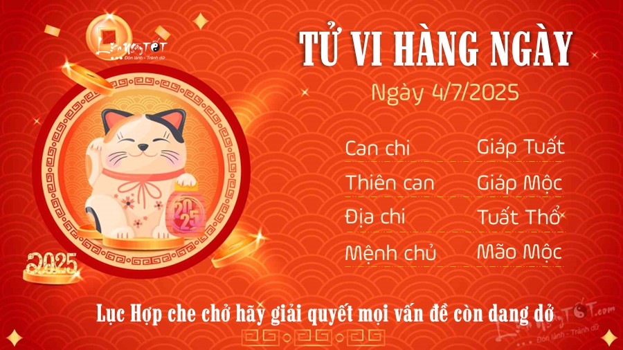 Tu vi hang ngay 4/7/2025 cua 12 con giap - Mao