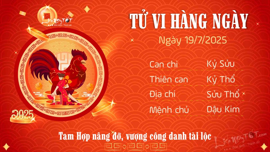 10 Tu vi hang ngay 19-7-2025 - Dau