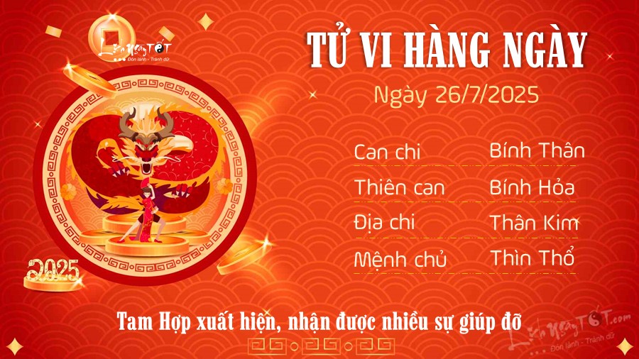 5 Tu vi hang ngay 26-7-2025 - Thin