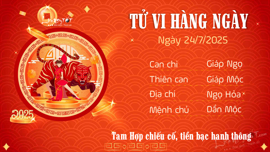 Tu vi hang ngay 24/7/2025 - Dan