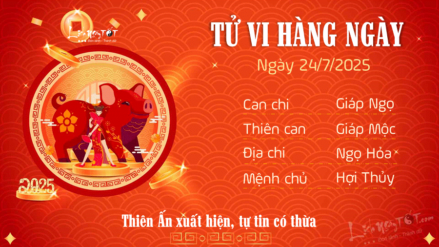 Tu vi hang ngay 24/7/2025 - Hoi