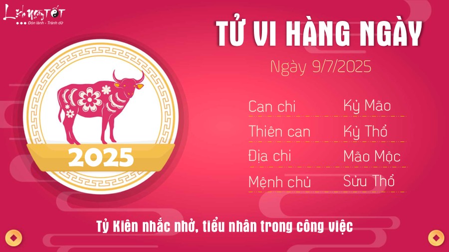Tu vi hang ngay 9/7/2025 - Suu