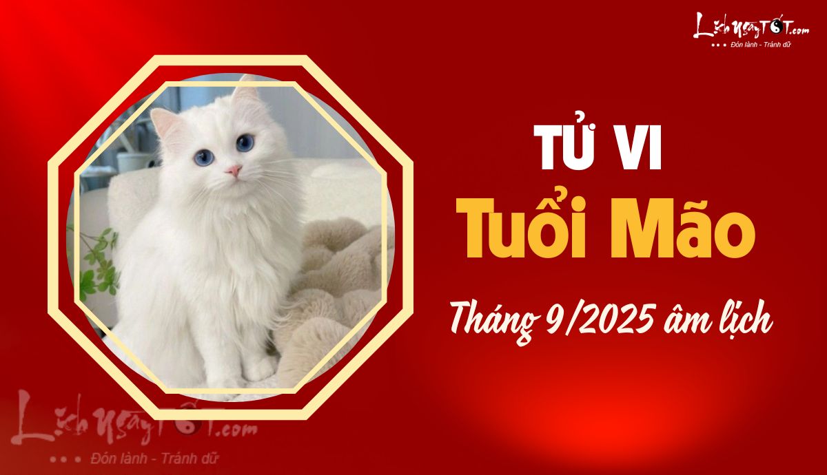Tử vi tháng 9/2025 tuổi Mão âm lịch Tu vi thang 9/2025 tuoi Mao am lich
