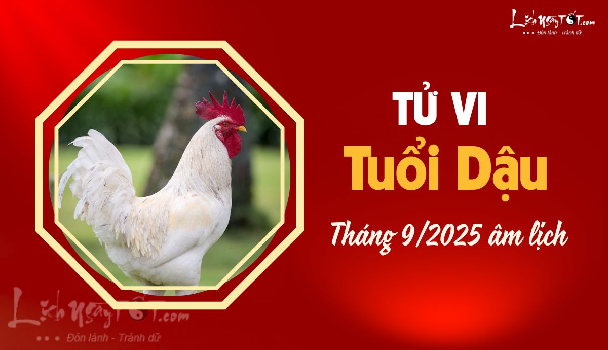 Tử vi tháng 9/2025 tuổi Dậu âm lịch Tu vi thang 9/2025 tuoi Dau am lich