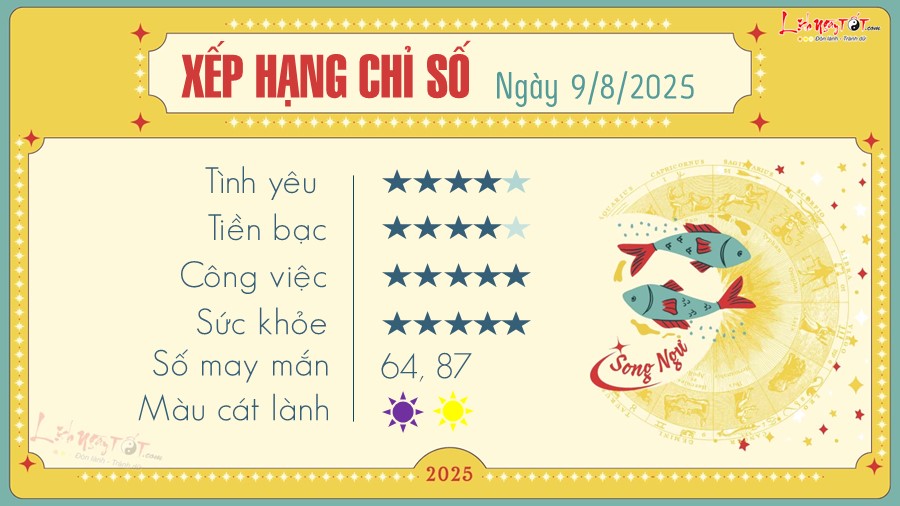 tu vi hang ngay 9 8 2025 - Song Ngu