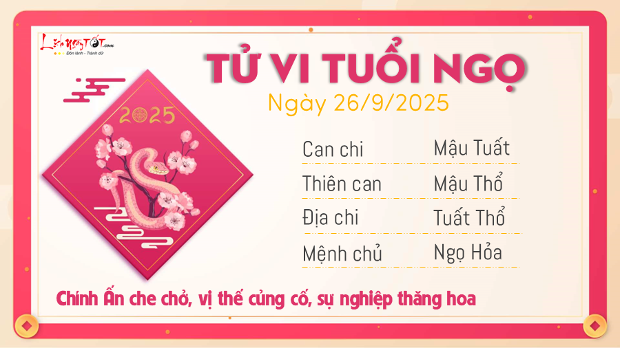 Tu vi hang ngay 26092025 - Ngo
