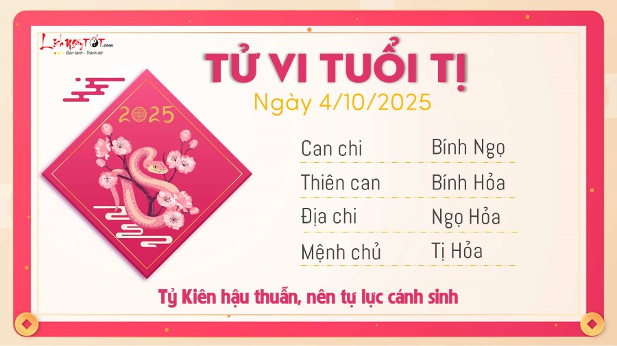 6 Tu vi hang ngay 4-10-2025 - Ti