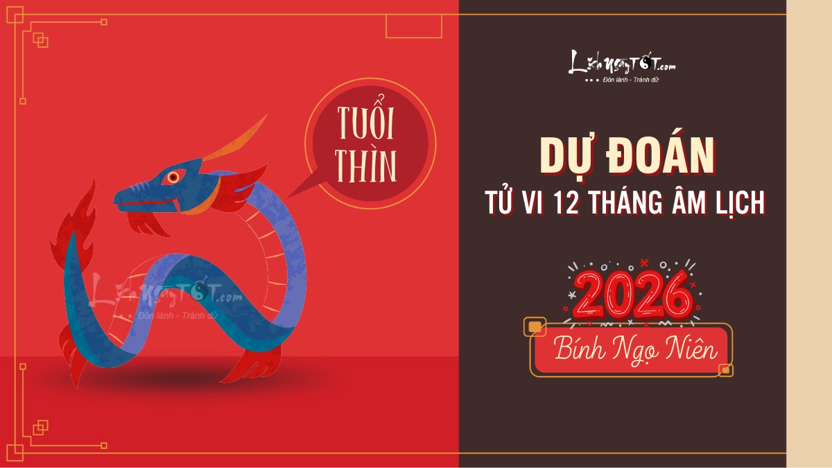 Dự đoán tử vi 12 tháng năm 2026 tuổi Thìn Du doan tu vi 12 thang nam 2026 tuoi Thin