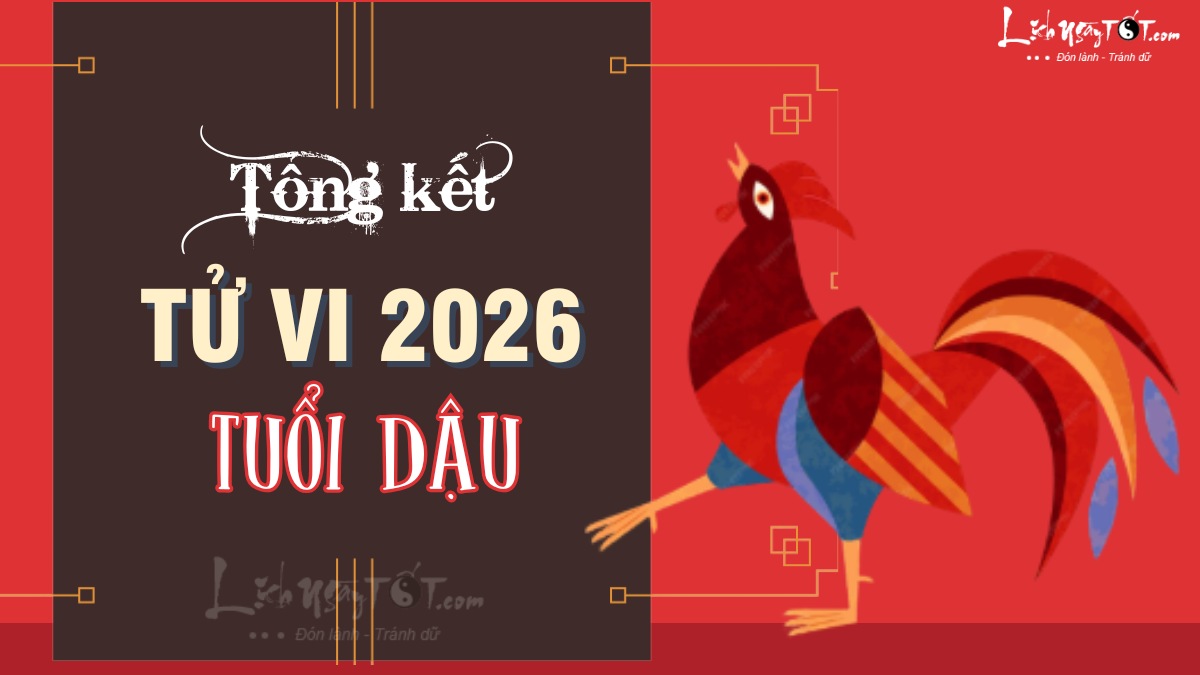 Tổng kết tử vi tuổi Dậu 2026 Tong ket tu vi tuoi Dau 2026